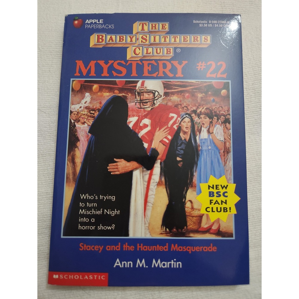 The Baby-Sitters Club Mystery #22‎ Stacey Haunted Masquerade Ann M Martin 1995